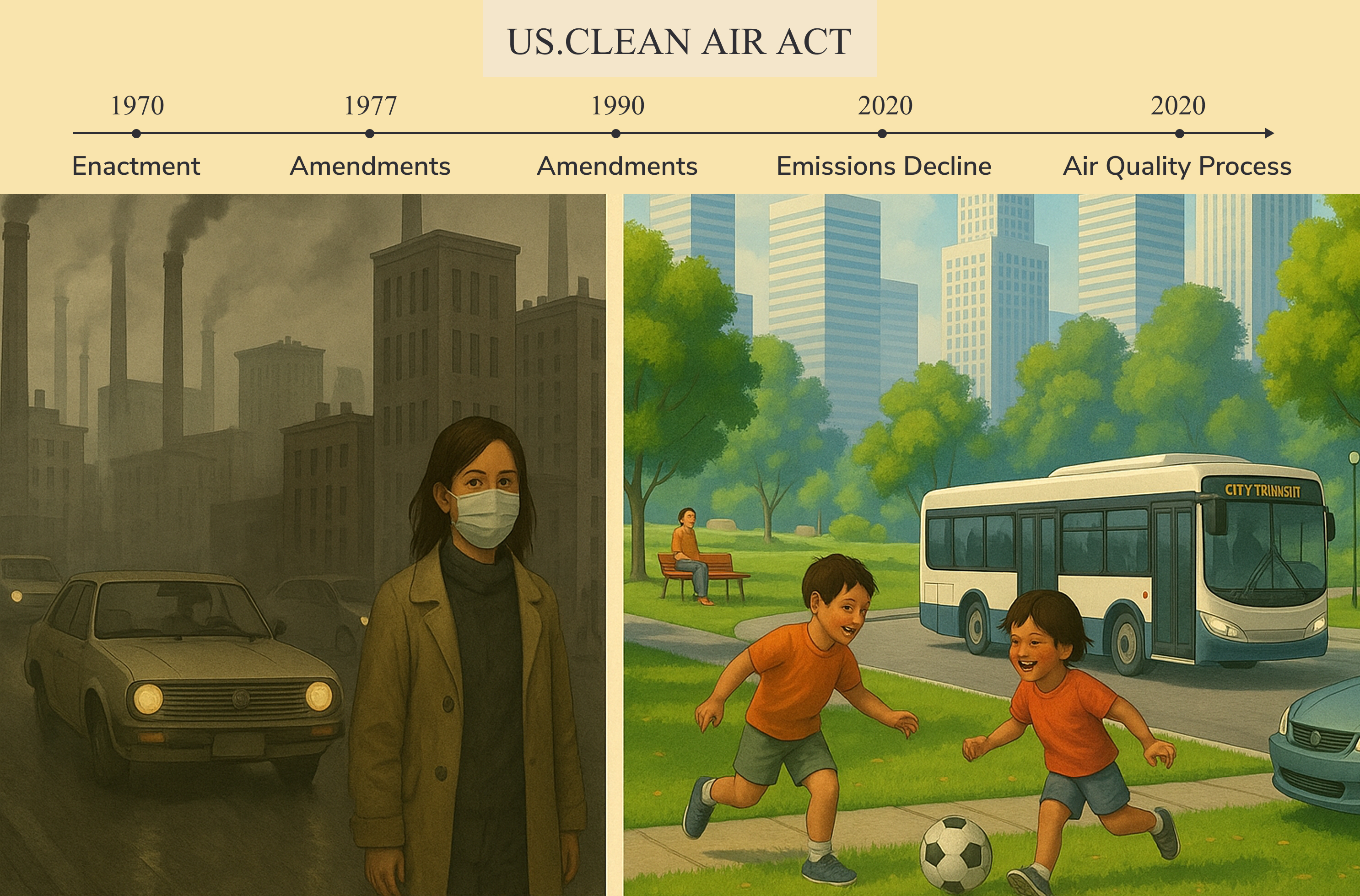From Smog to Songbirds: How the U.S. Clean Air Act Cleared the Skies