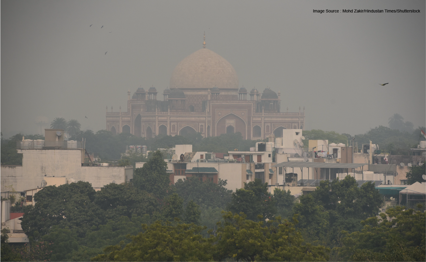 Breaking Today: A Layer of Thick Smog and Dust Covers New Delhi – Visibility Drops
