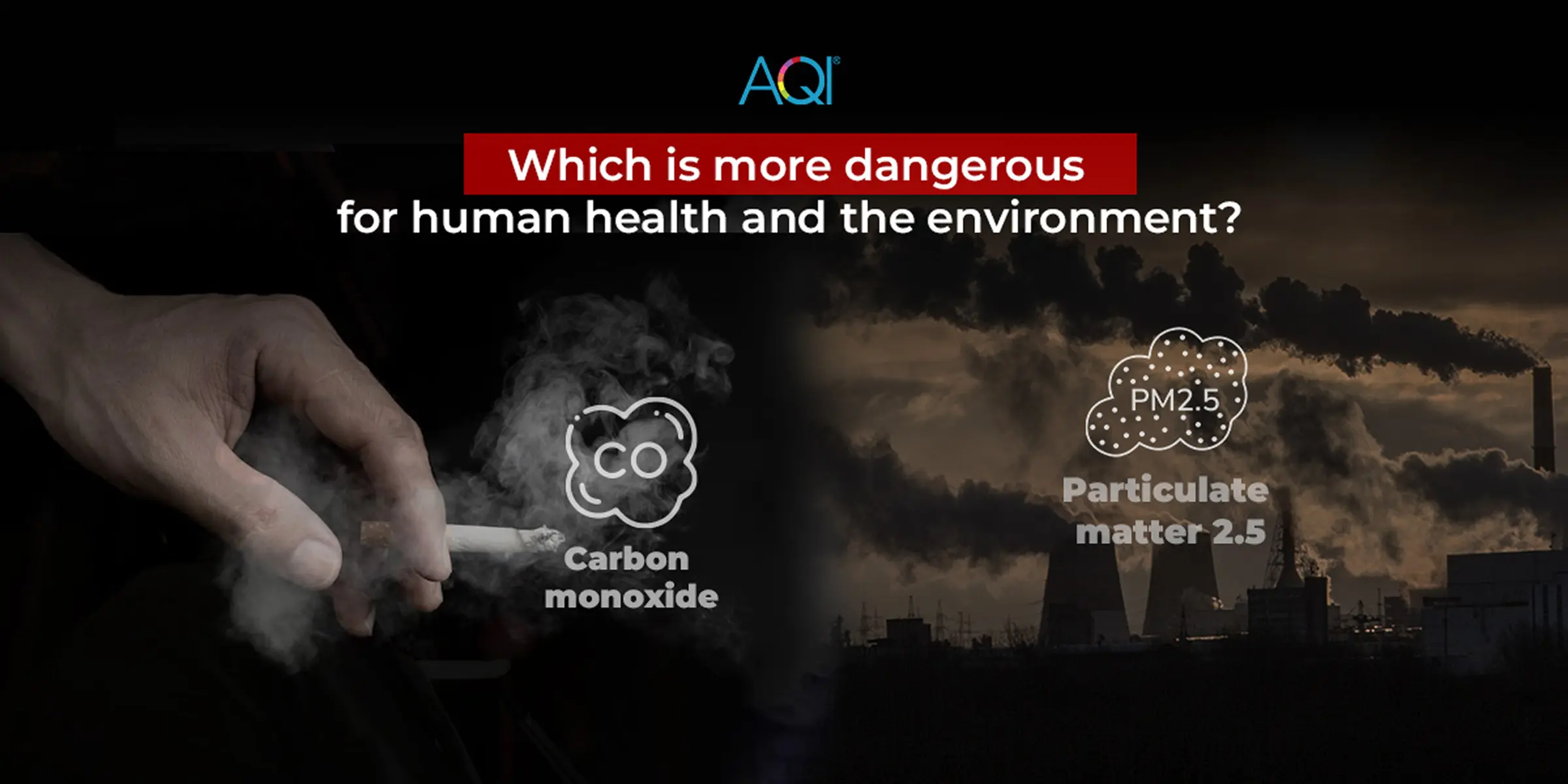 Carbon monoxide (CO) or PM2.5: Which is more dangerous for human health and the environment?