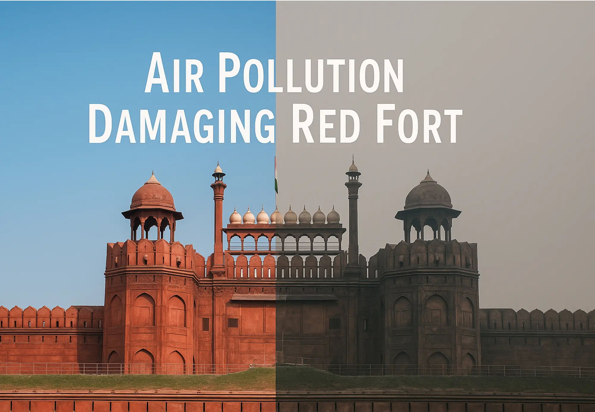 Red Fort in Delhi is Not Red Anymore! It is Turning Black: Air Pollution Damaging Red Fort